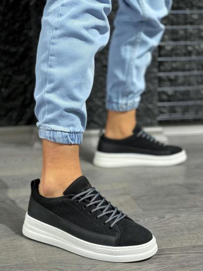 Knack Sneakers Ayakkabı 010 Siyah Süet (Beyaz Taban)