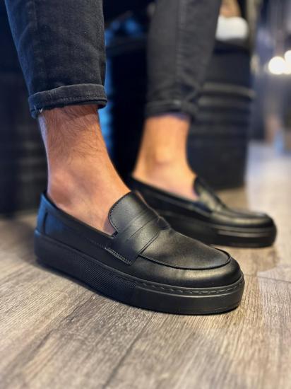 Knack Günlük Klasik Ayakkabı 400 Siyah (Siyah Taban)